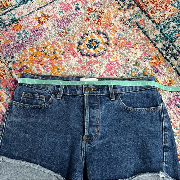 American Apparel Cutoff Jean Shorts Button‎ Front Sz 27 - Picture 9 of 12